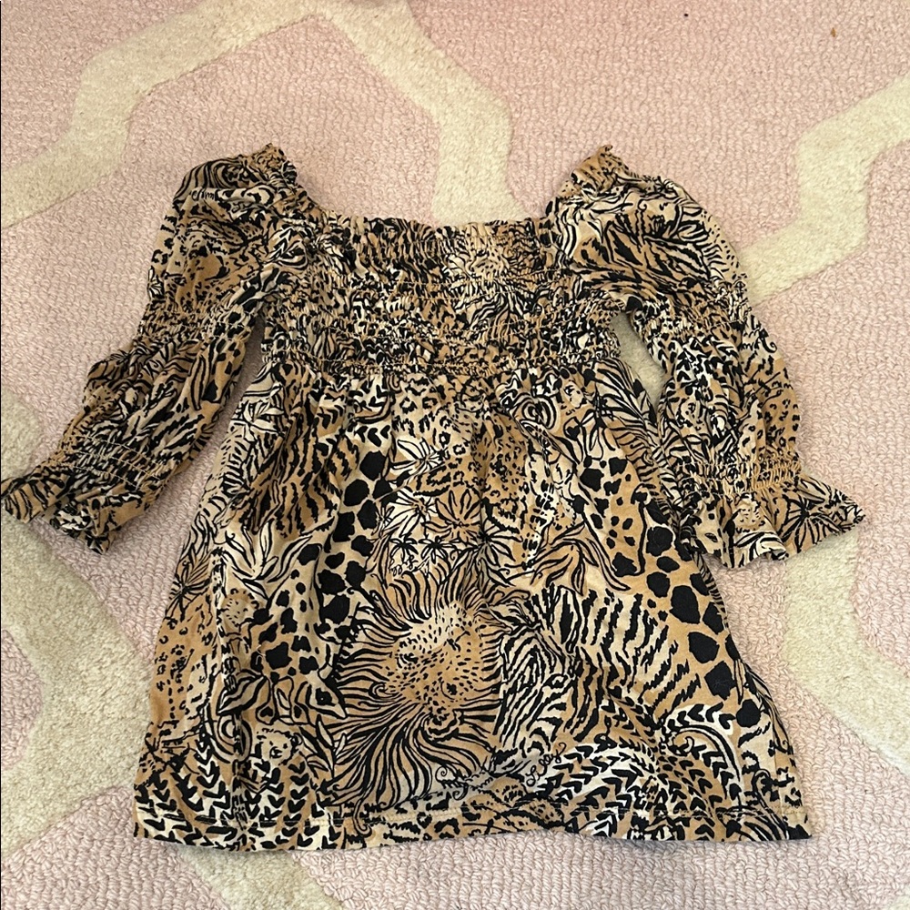 Lilly Pulitzer Animal Print Dress XS (2-3)